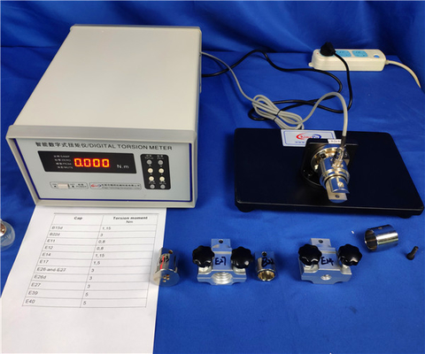 IEC60061 Digital Torque Tester Light Testing Equipment Untuk End Caps, Lamp Cap Torque Test