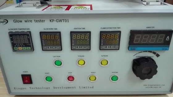 Alat uji kawat pijar, tester kawat pijar tanpa ruang uji, IEC 60695-2-10 Glow Wire Tester,